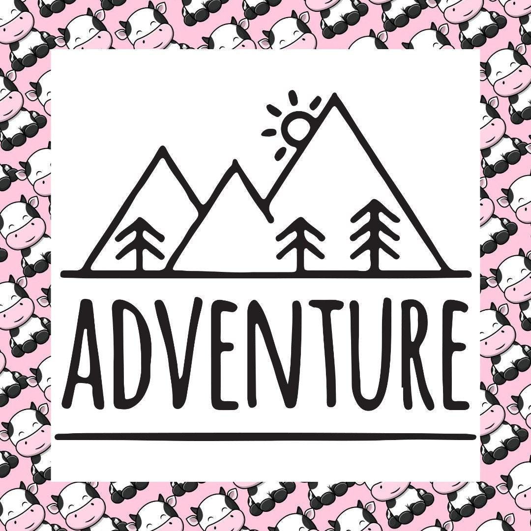 Adventure Mountains Waterproof Car Bumper & Window Stickers Vinyl Decal