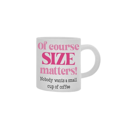 Of Course Size Matters Mug And Coaster Gift Set Birthday Funny Coffee Cup Gifts