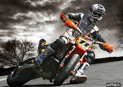 Motocross Dirt Motorbike Giant Poster - A5 A4 A3 A2 A1 Huge Sizes