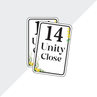 Personalised Wheelie Bin Sticker Street Number Name Road Dustbin  Waterproofvinylsticker