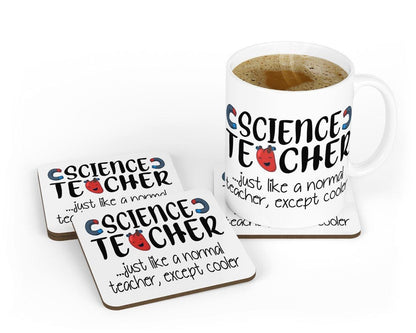 Science Teacher Mug & Coaster Set Funny Teaching Assistant School Leaving Gift