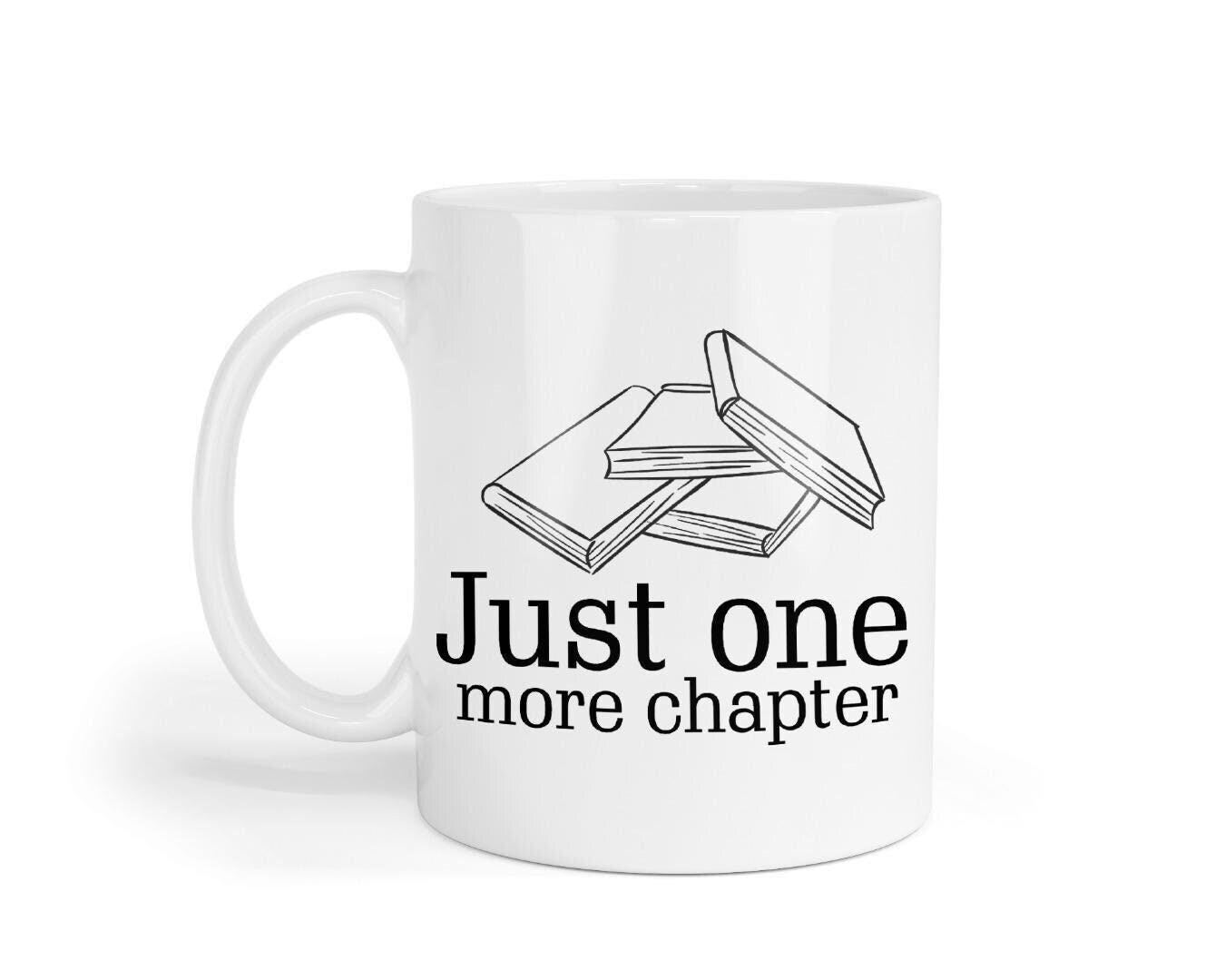 Just One More Chapter Mug & Coaster Set Book Lover Birthday Friend Xmas Tea Gift