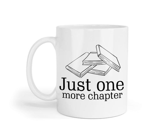 Just One More Chapter Mug & Coaster Set Book Lover Birthday Friend Xmas Tea Gift