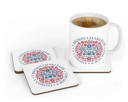 King Charles III Welsh Coronation Commemorative Welsh Memorabilia Mug Coaster