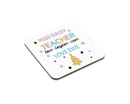 Personalised Teacher Mug & Coaster Set: End of School Gift