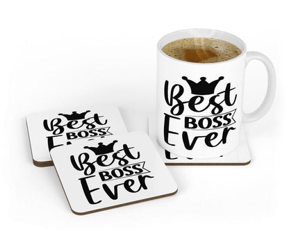 Best Boss Ever Funny For Office Boss Birthday Novelty Mug & Coaster Coffee Tea Cup Gift