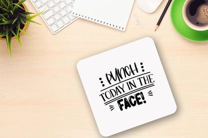 Punch Today In The Face -funny Ceramic Novelty Mug & Coaster Coffee Tea Cup Office Humour Gift