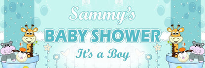 Personalised Baby Shower Banner: Custom Name, Party Decoration (2-Pack)