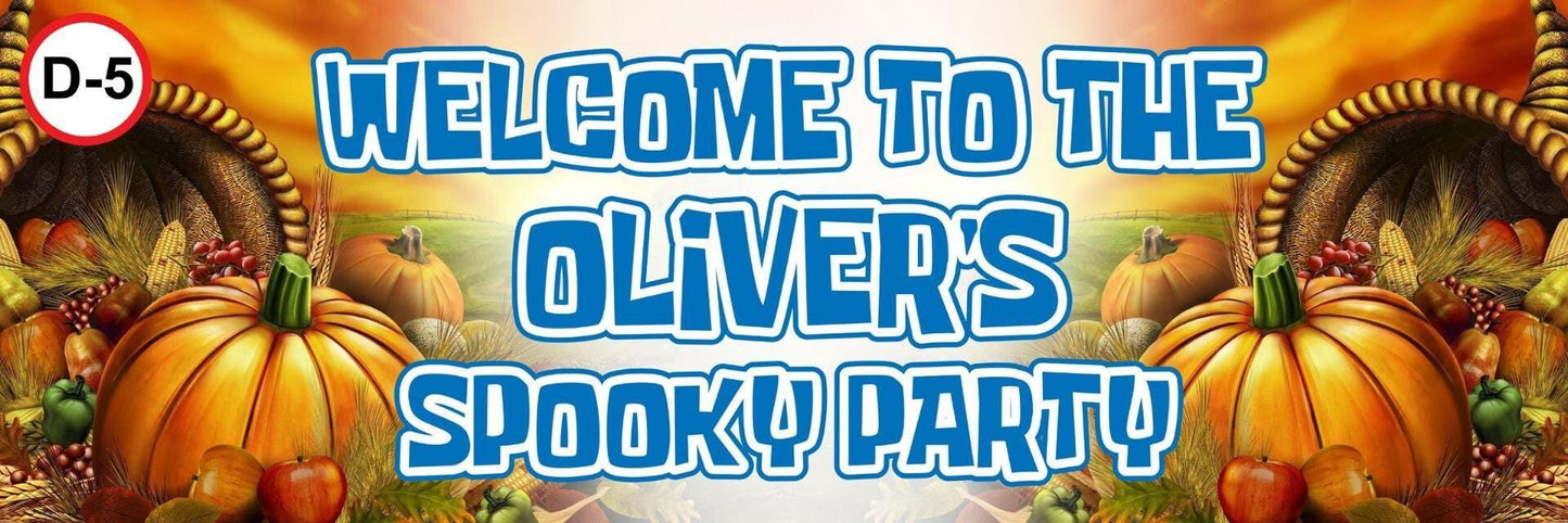 2 Personalised Halloween Six Different Designs Party Banners Decoration Posters