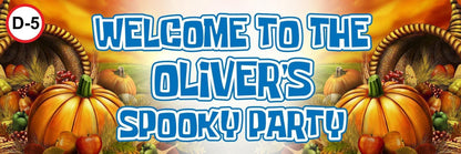 2 Personalised Halloween Six Different Designs Party Banners Decoration Posters