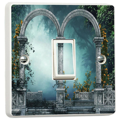 Forest Gates Heavenly Door 3d Light Switch Sticker Cover Vinyl Skin Wall Decal