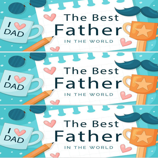 Happy Father's Day Banners: Party Decoration (2x)