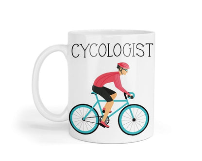 Cycologist Mug & Coaster Bike Cyclist Cycling Birthday Funny Sarcastic Gift Set