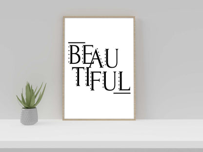 Inspirational Word Art Poster: Motivational Quote Print