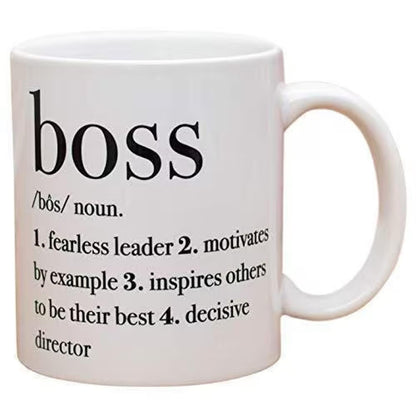 Boss Definition Coffee Mug: Team Leader Gift - UK Made