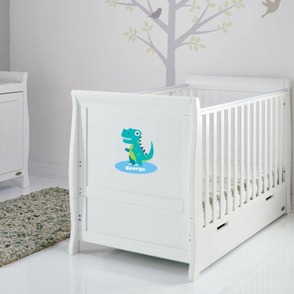 Personalised Dinosaur Wall Sticker Boys Bedroom Nursery Kids Name Vinyl T-rex