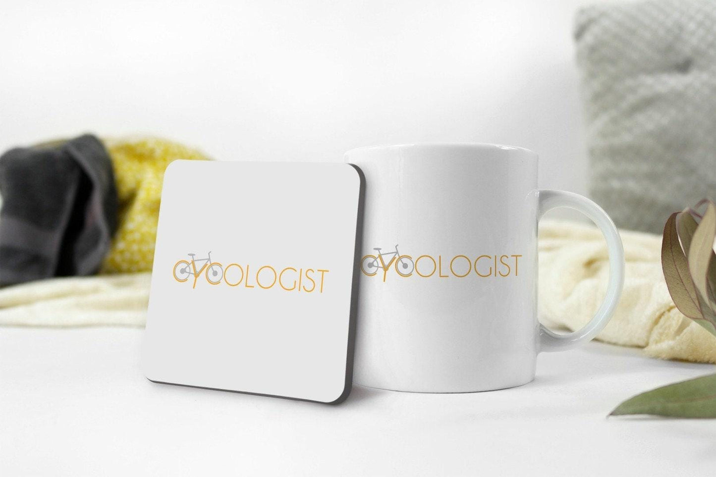 Cycologist Coffee Mug & Coaster Set - Cycling Lover Gift
