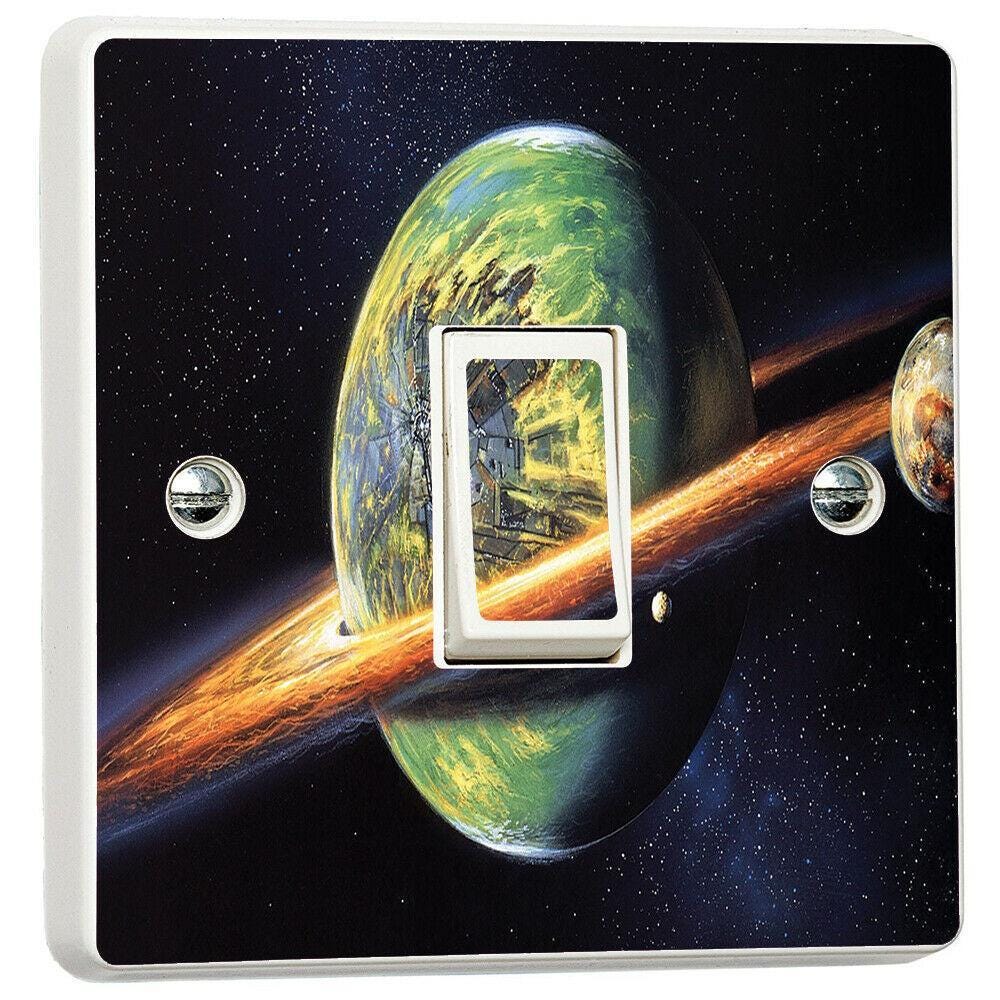 Planets In Space Orbit 3d Light Switch Sticker Cover Vinyl Skin Wall Decal Decor