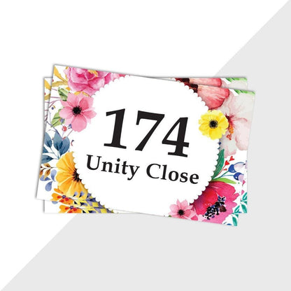 Wheelie Bin Numbers Custom House Address Sticker Road Dustbin Street Name