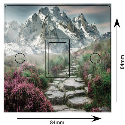 Mountain Path 3d Light Switch Sticker Cover Vinyl Skin Wall Decal Bedroom Decor