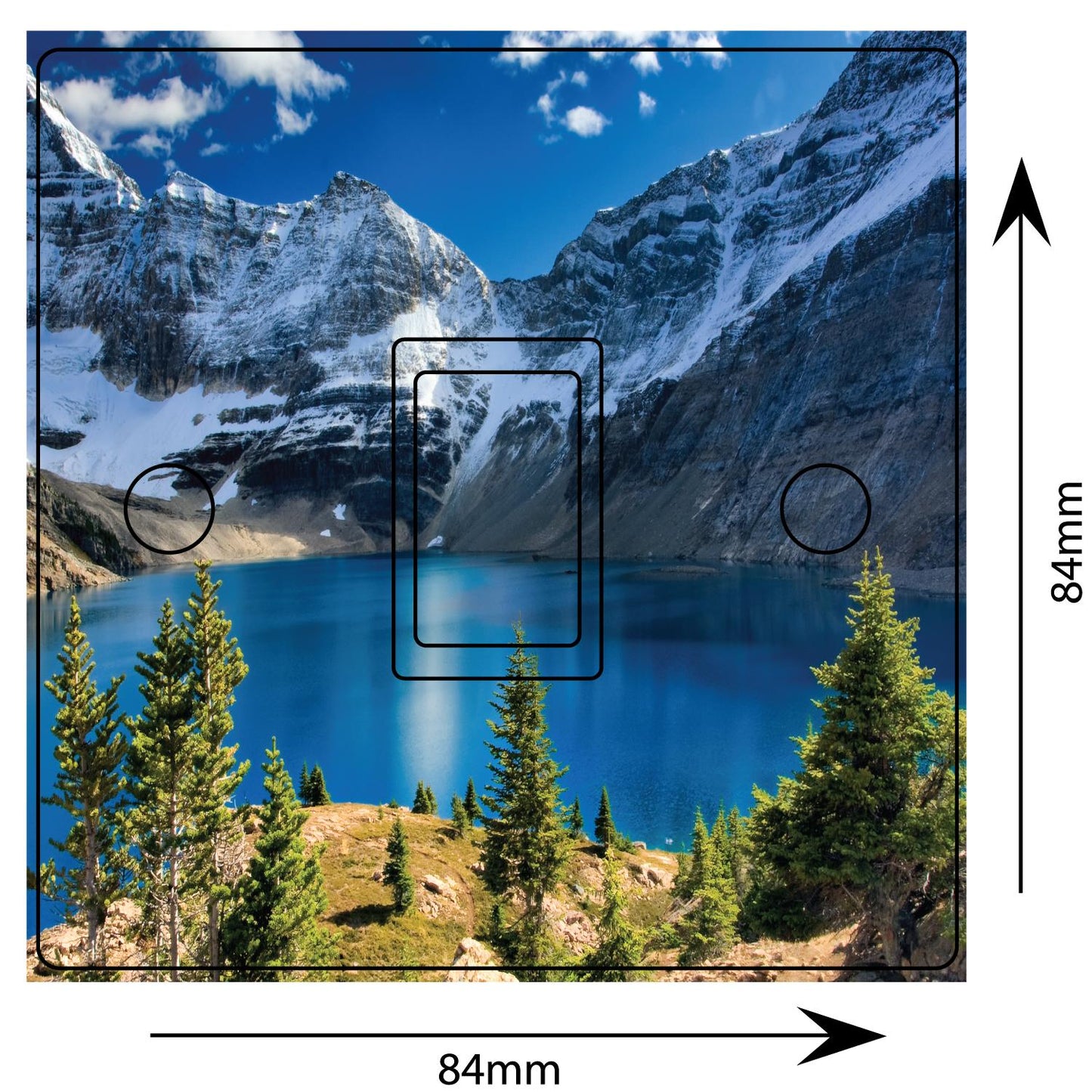 Mountains Forest Fog Lakes 3d Light Switch Sticker Cover Vinyl Skin Wall Decal