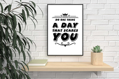 Do One Thing A Day Motivational Inspirational Love Positive Quote Poster Wall