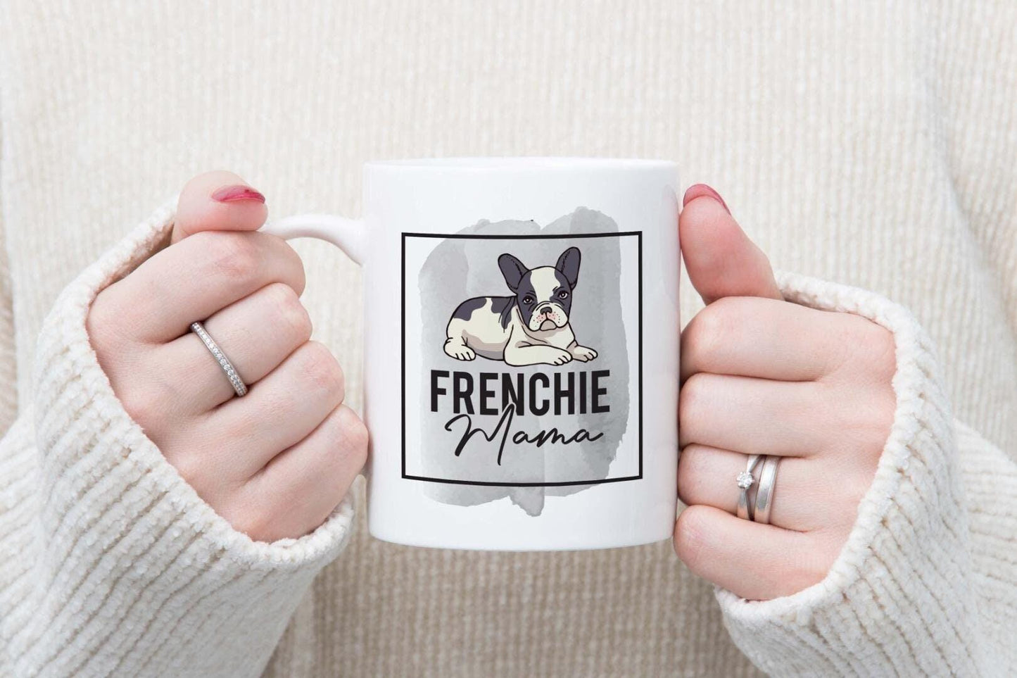 Frenchie Mama Mug & Coaster Set: French Bulldog Gift