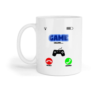 Funny Gamer Mug & Coaster Set: Game Calling Novelty Gift