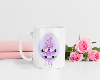 Personalised Gonk Mug & Coaster Set, Custom Name Christmas Gift