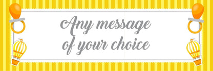 2x Personalised Baby Shower Banners: Custom Party Decoration