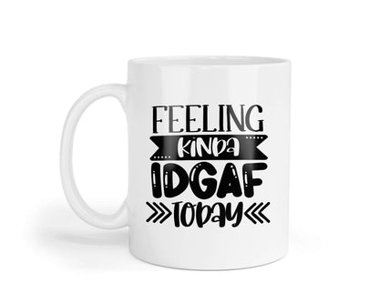 Feeling Kinda Idgaf Today - Funny Novelty Mug & Coaster Coffee Tea Cup Accountant Office Gift