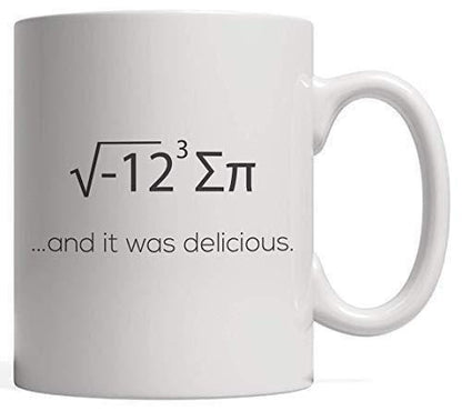 Funny Math Joke Coffee Mug - "I Ate Some Pie" - Geek Gift